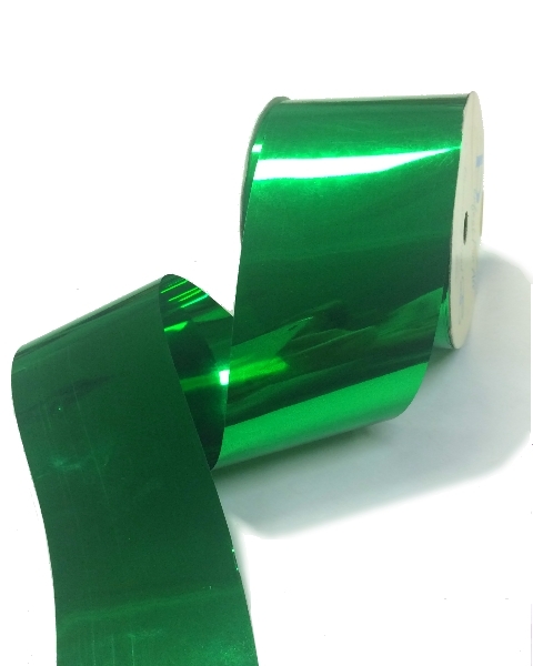 Ribbon Wide Metallic 5cm x 30m Green